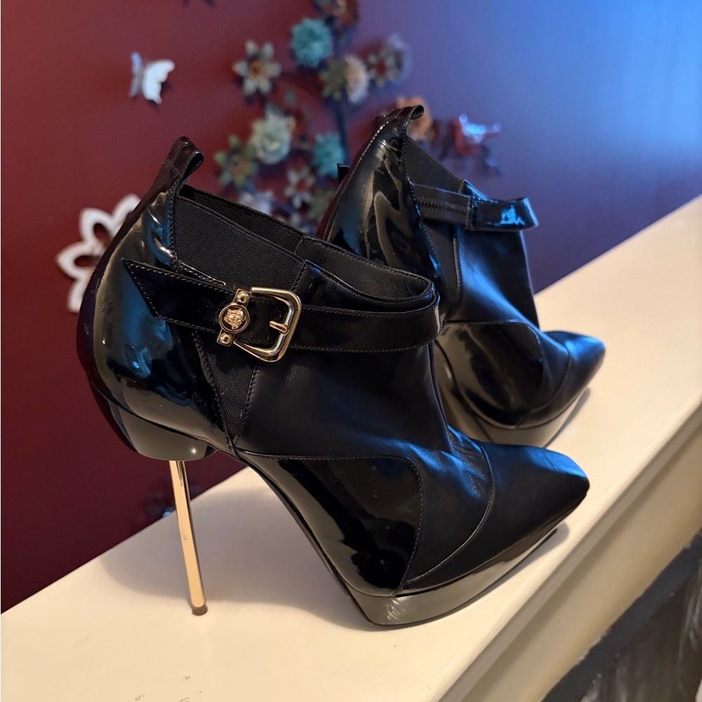 Versace Black Stiletto Heels